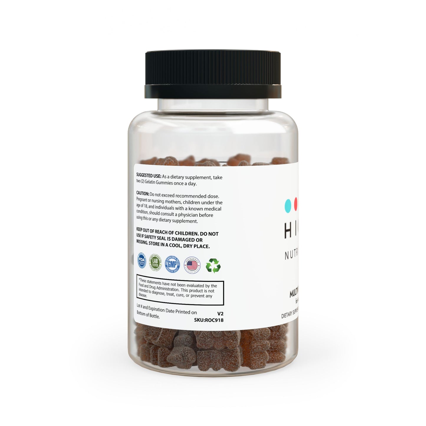 Hicks Nutrition Multivitamin Gummies for Adults | Energy, Immunity, and Daily Health Support