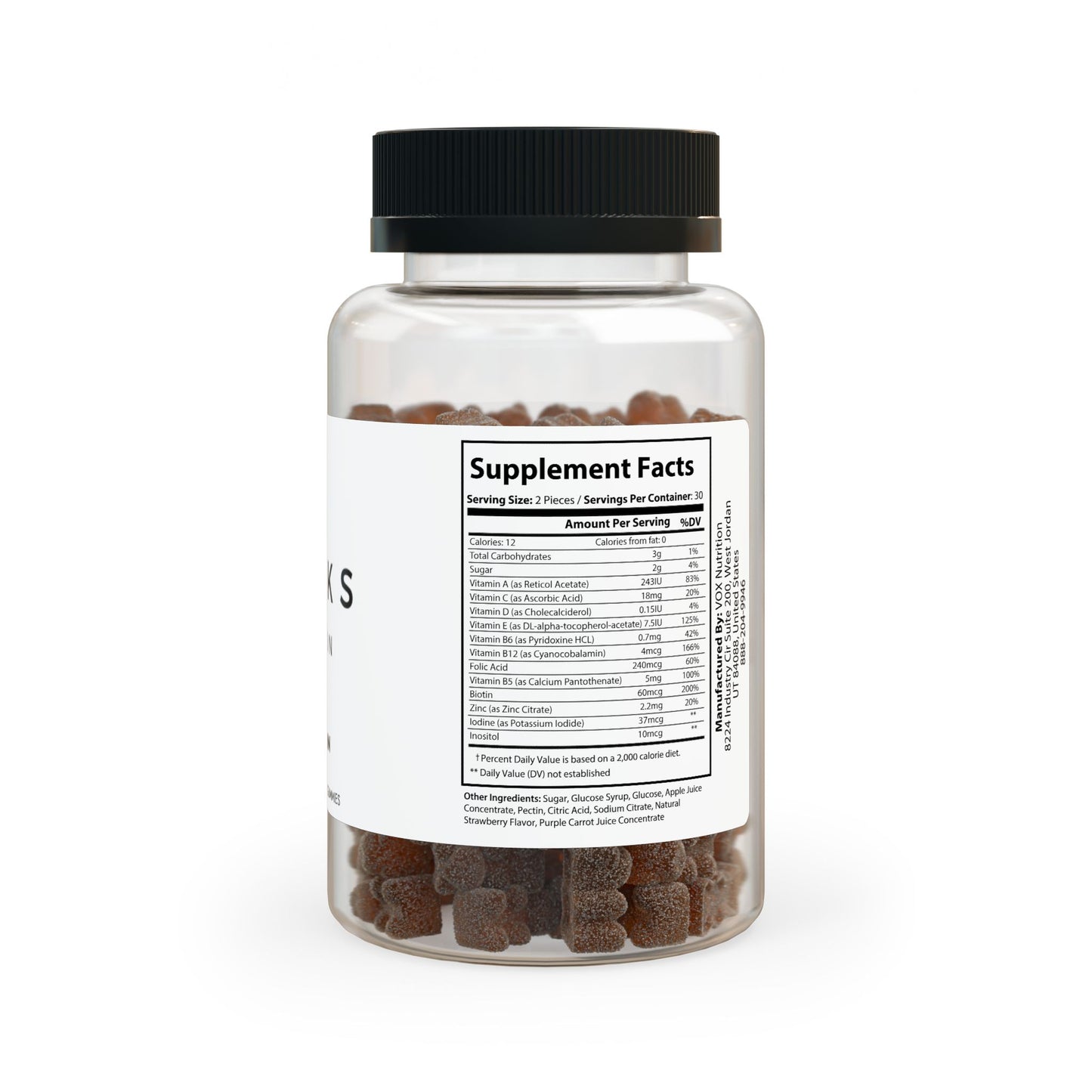 Hicks Nutrition Multivitamin Gummies for Adults | Energy, Immunity, and Daily Health Support